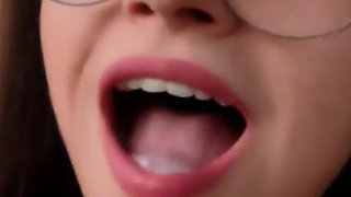 Public Car Blowjonb Cum in Mouth Swallow