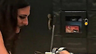 Ladyzara Harsh Handjob CBT with Kali Spikes Ball Slapping Facesitting Assworship on the Rack Part 1