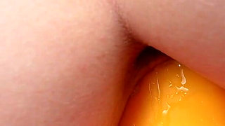 Pussy Stretch Riding My Huge Dildo and Fisting
