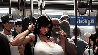 Tifa's Incredible Tits Get Noticed On The Midgar Train