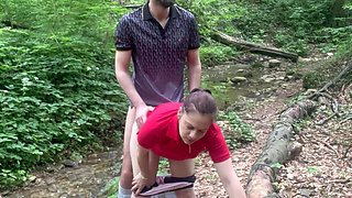 Took Marina to the Tiny River for Anal!!!