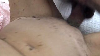 Young Guy Fucks Granny Next Door - Maya Lambert Big Ass Blowjob & Cum in Mouth