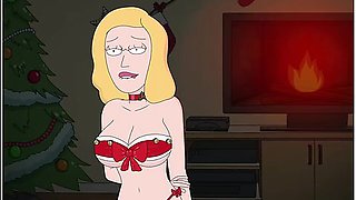 Car Toon And Rick Morty - Rick And Morty - A Way Back Home - Sex Scene Only - Part 62 Beth In Sexy Xmas Costume By Loveskysanx