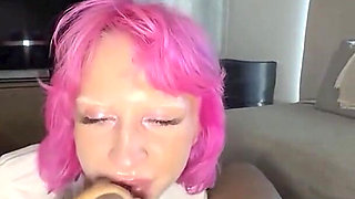 Emo Petite Goes Bananas on BBC Monstercock