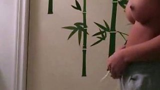 Filipina college gf Zoie wet from the shower