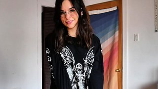 Pale amateur teen brunette Lynn Love