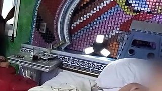 Public flashing in a hotel room - big ass Latina milf