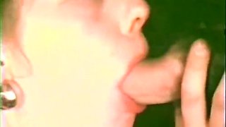 American Vintage Cute Blonde Girl Has A Threesome With Two Guys Loving Pussy