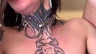 Goth Slut Take Two Dicks in Her Pussy