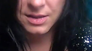 Horny Pantyhose Slut Dances and Masturbates in Ripped Tights and Shiny Top