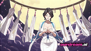 ourdream - Celestial Anime Goddess on Silk Above the Clouds, POV Creampie Finale