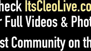 Its Cleo Live featuring Annie's cumshot video