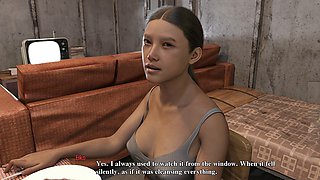 Curvy babe gives a handjob in an American taboo scenario