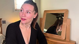 Busty brunette bitch with big boobs