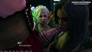 Being a DIK Episode 9  Threesome after playing truth or dare! Two hot teens with big asses get fucked and creampied  Part 67