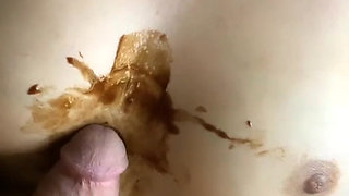 Horny Turkish Porn with Chocolate Fantasy