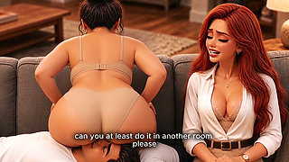 Cheated with hot redhead Realtor, Fat Wife joined them. AI Best Cartoons