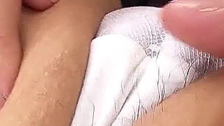 Step dad brings skinny Asian college teen to orgasm