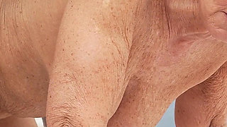 Blonde GILF Granny Romana Fucked and Creampied by BBC