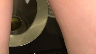 Compilation Dirty Used Panties & Public Pissing - Showing Soaked Panty Liner Close up