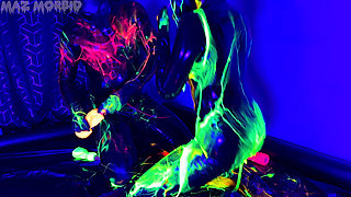 Uv Wet and Messy Gimpy Gas Mask Fun with Patricia