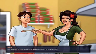 Summertime saga, sexy female voice, big boobs