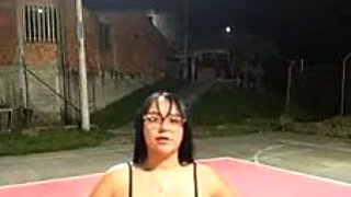 Showing off and hairy close-up: Big Tits, Amateur  Babe Porn