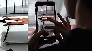 Blonde and brunette lesbians licking and sucking pussy