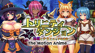 The Motion Anime: Trinity Dungeon, a Whore, a Girl and a Naughty Labyrinth