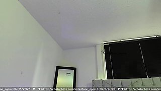 Chubby Brunette Big Boobs Dildo Masturbation