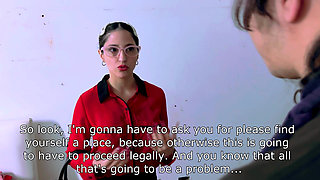 Hot Agreement: Horny Dude with Hangover Wear White Zombie T-shirt Fuck Lawier to Save Her Job Ft. Divinamaruuu (x13latex's Cut)