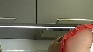 Hot Brunette Beautiful Petite Wife Takes off Her Panties to Flash Her Tight Pussy and Piercing with Her Naked Ass