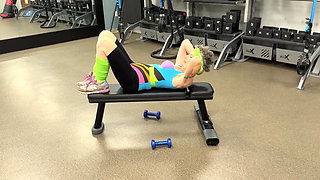 1980's Workout Video - in Gym and Bedroom