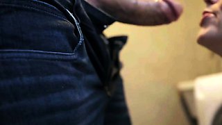 Find my ultra-cute wife in front of the washing machine -