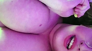 Dildo solo 49 years BBW housewife with big boobs