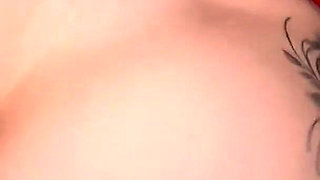 POV Tattooed Redhead on All Fours Asked for Milk in Her Pussy and Came in Her Mouth