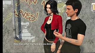 Live the rock star fantasy with a busty black-haired teen in this erotic visual novel