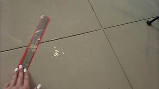 Extreme Long Distance - Powerful Pee Flow From a Full Bladder - Measuring the Distance of Urination