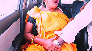 Desi saree maid car sex Telugu dirty talks.