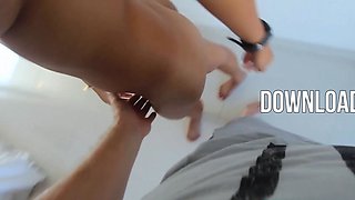 Big natural tits Thai teen beach pick up