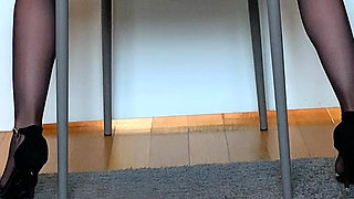 part 2 - the wife married and she made a peeping show to her boss and strip in office