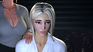 Tammi & Roxy Futa Night Fuck After a Hard Work Day - 3D Rule34