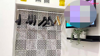 Unstoppable and Unexpected Erection of Virgin Stepbrother See Through Stepmother's White Leggings