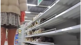 Walking Around The Store Without Panties