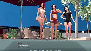 Away From Home 10 Eva's Underwater Ass Rub on Liam's Dick at Pool Party