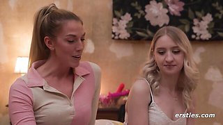 Strapon Fucking Turns Into a German Lesbian Orgy