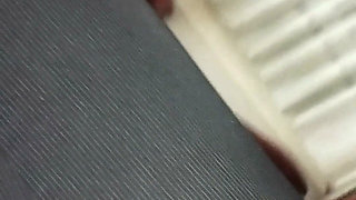 Secretary rides on my hairy cock