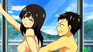 Hot Day Leads to Passionate Virgin Sex at the Phone Booth