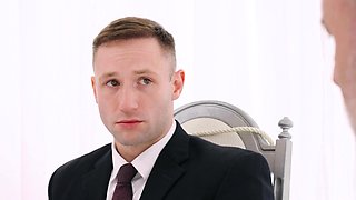 Masonic gay Miles Fallon edged by Oz Daddy