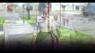 Village Slut Tranformation - Busty Dirty Blonde University Girl Gets Lost in a Strange Village